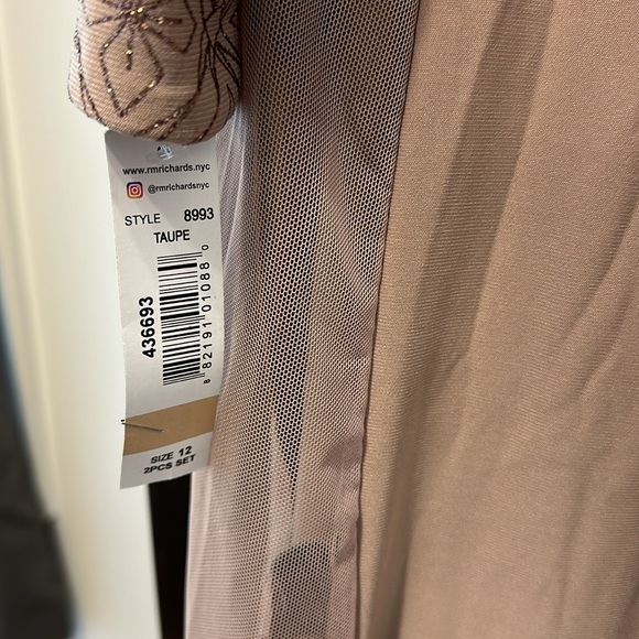 R&M Richards Taupe Dress & Jacket Size 12 NWT - Picture 7 of 7